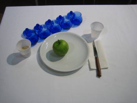 Tutto pronto per l'assaggio degli oli - Foto di Lorenzo Cerretani