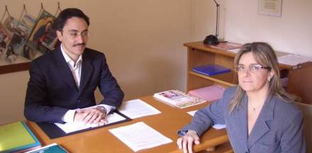 Iunio Valerio Romano con Antonella Casilli