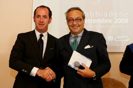 Giampietro Comolli con il ministro alle politiche agricole Luca Zaia