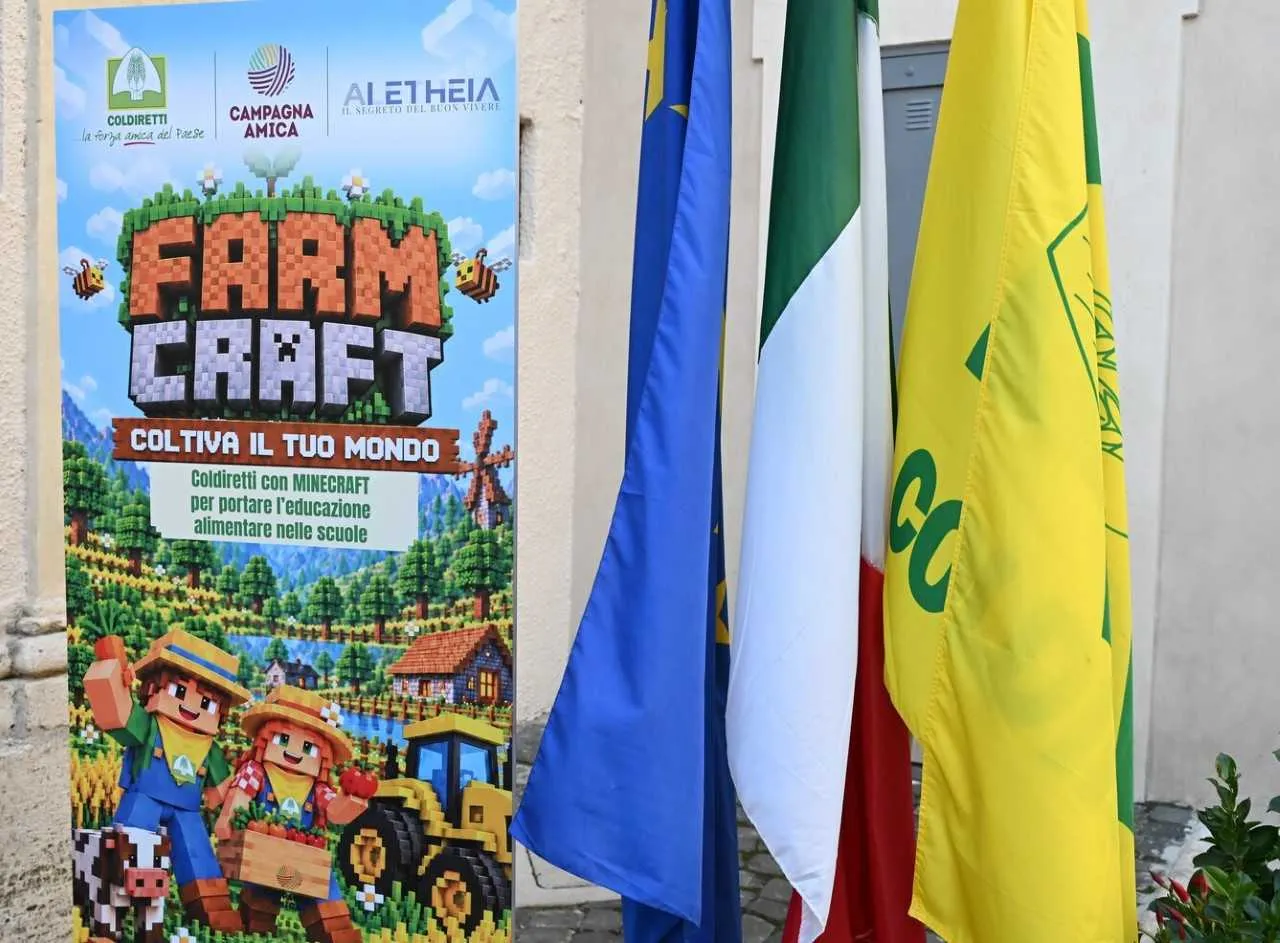 Coldiretti lancia un gioco elettronico educativo: Farmcraft – Coltiva il tuo mondo