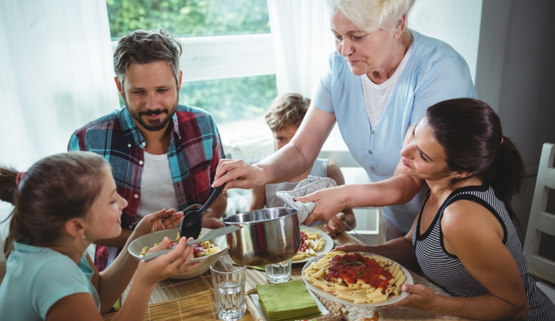 Il gusto degli italiani si crea grazie ai pasti in famiglia