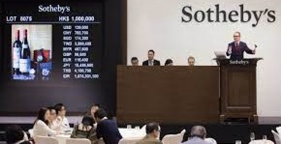 Nove marchi valgono il 76% dei vini italiani venduti da Sotheby's