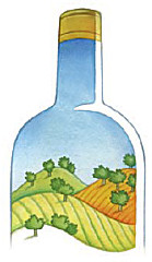 La bottiglia d'olio. Una illustrazione di Angelo Ruta
