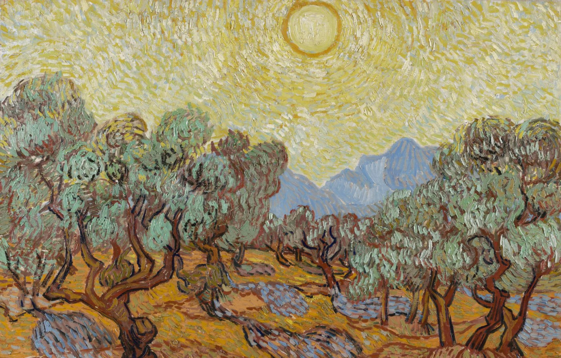 Gli olivi di Van Gogh: quindici tele per cogliere il mormorio di un oliveto
